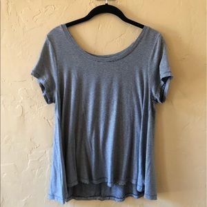 Mossi Mo Blue/Cream Striped Tee